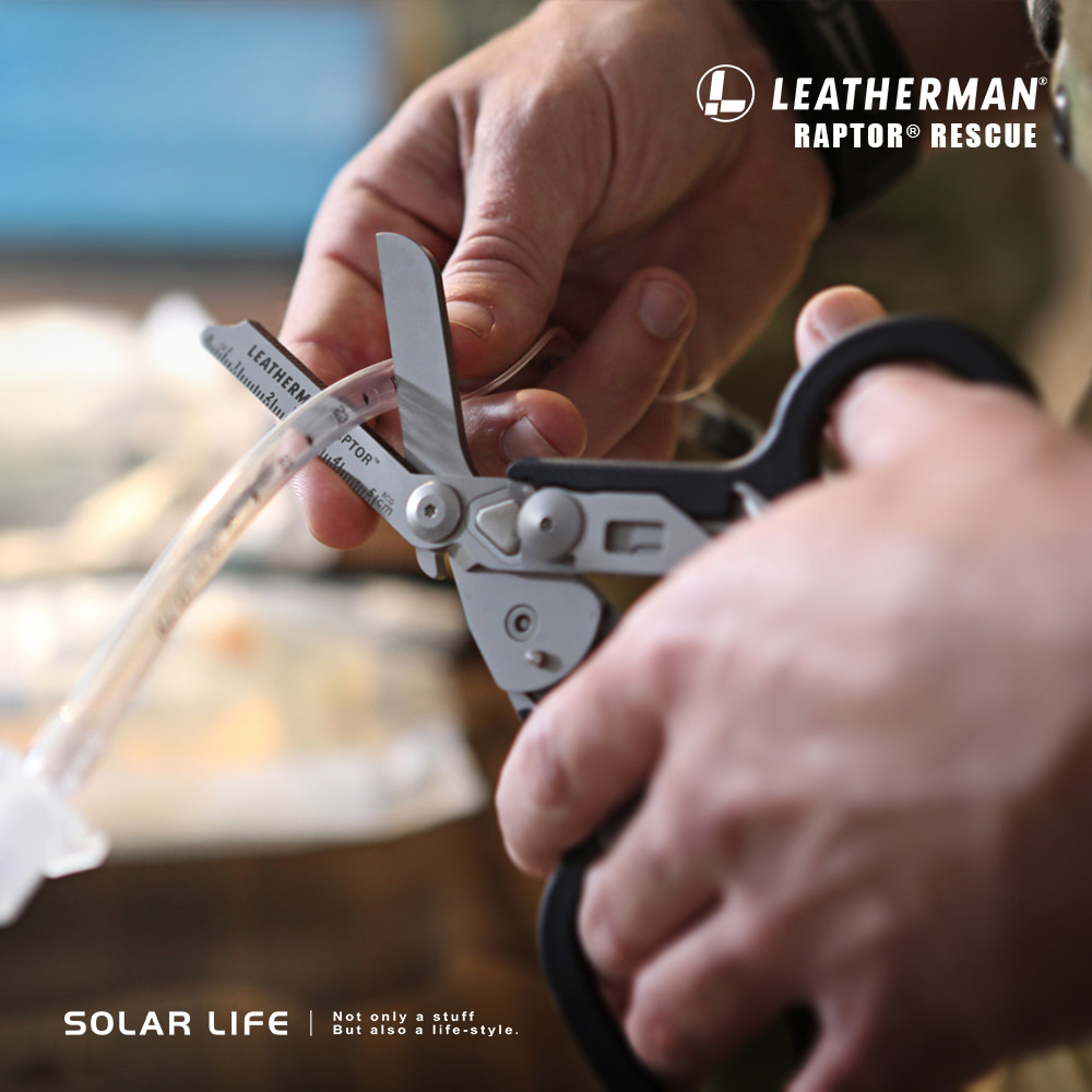 LEATHERM PTORLEATHERMANRAPTOR® RESCUESOLAR LIFE Not only a stuffBut also a life-style.