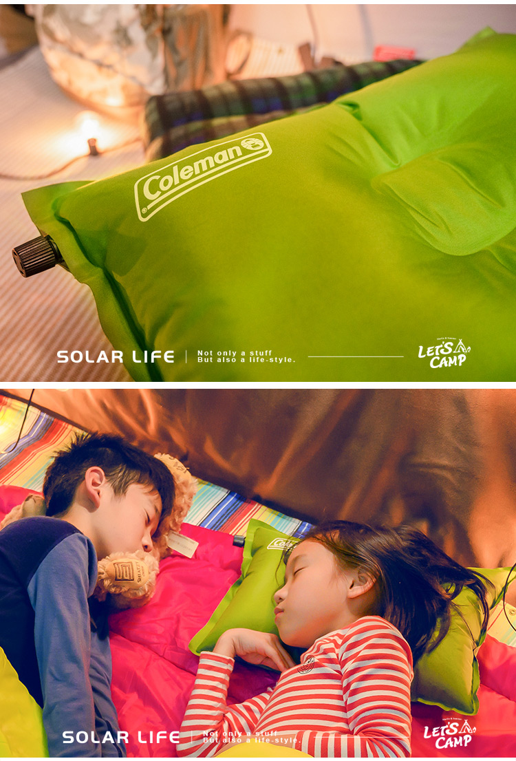 Coleman 自動充氣枕頭/CM-0428 Solar Life索樂生活-露營＆運動＆居家用品