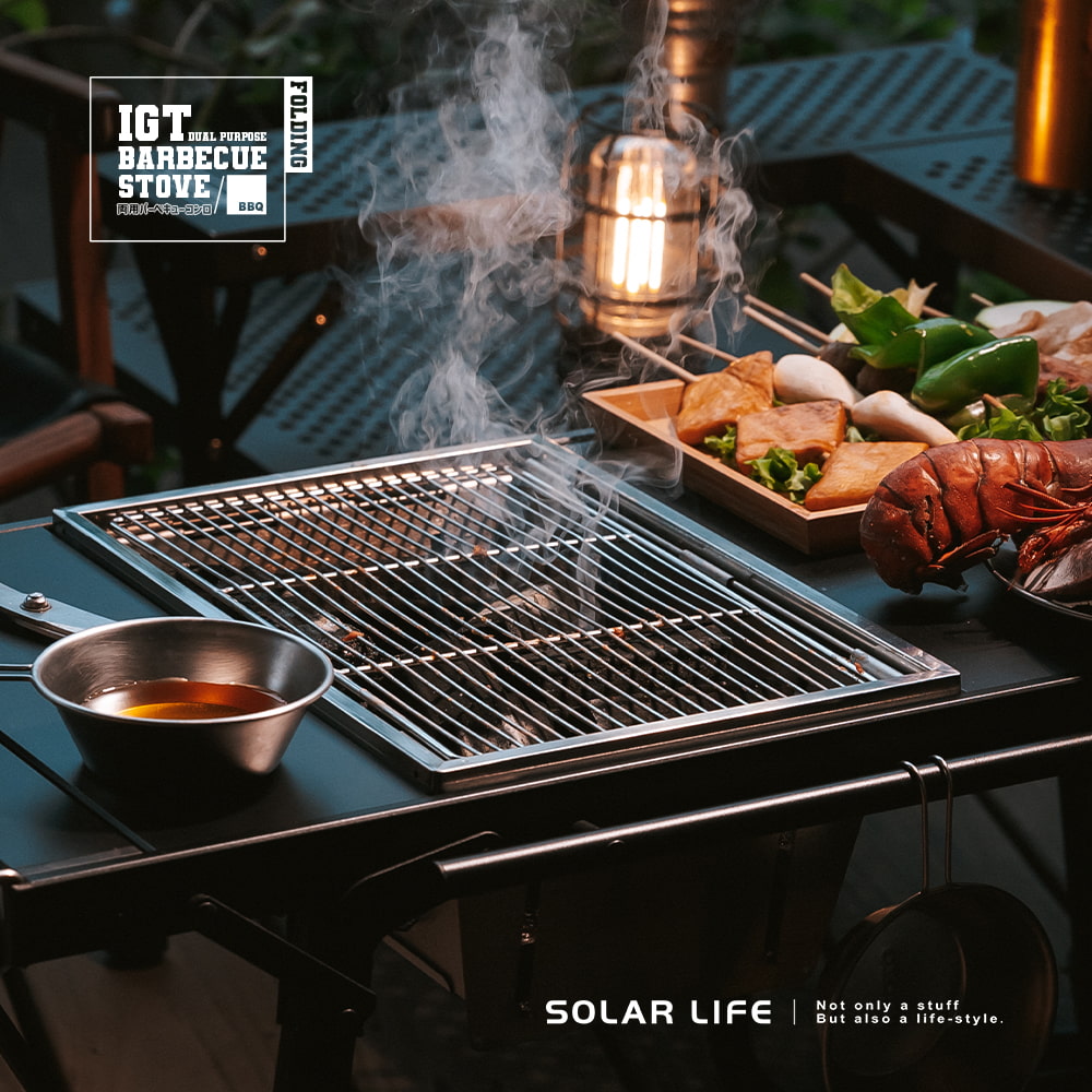 FOLDING BARBECUESTOVEコンロ/ BBQNot only  stuffSOLAR LIFE   a -style