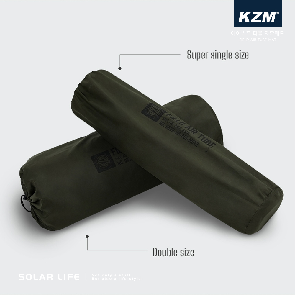 FMAT NO 082SOLAR LIFE Not only a stuffBut also a life-styleKZM에어범프 더블 자충매트FIELD   MATSuper single sizeFIELD AIR TUBEMAT AIR TUBE GEARNO 0820-08-001-M072Double size