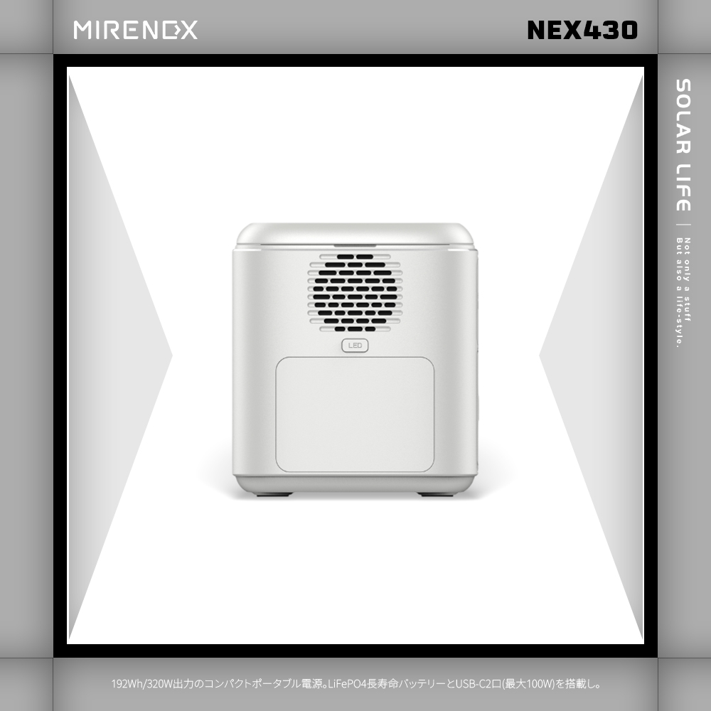博客來-日本emirai MIRENEX 儲能小瓦力PRO 200W/192Wh/60000mAh NEX430