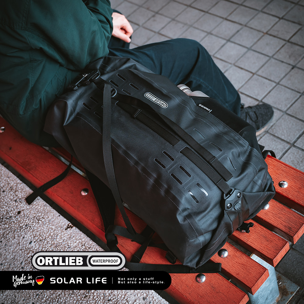 Made inORTLIEB WATERPROOFSOLAR LIFENot only a stuffBut also a lifestyle.